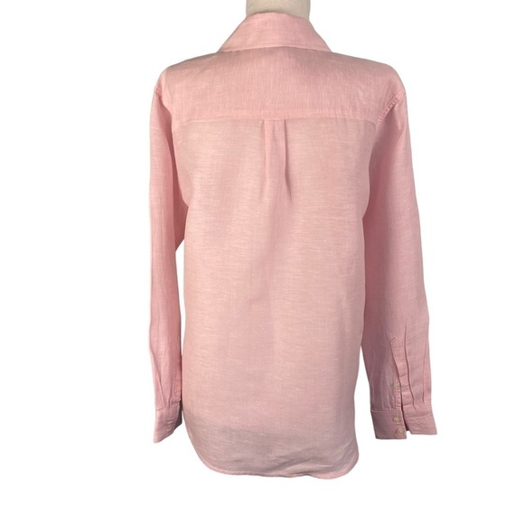 Workshop Republic Pink Button Down Linen Shirt Size PL - Picture 3 of 10